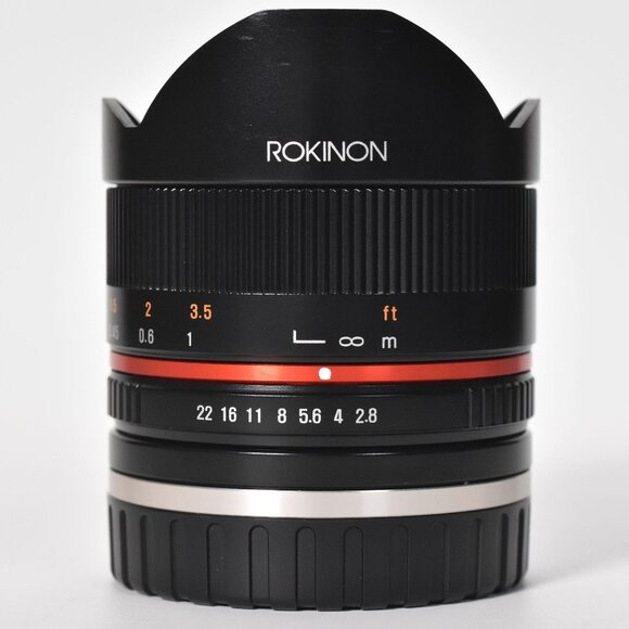 Rokinon 8mm f/2.8 UMC Fisheye II Lens for Canon EF-M MINT - Picture 3 of 9